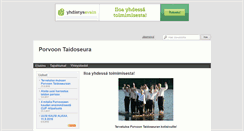 Desktop Screenshot of porvoontaidoseura.yhdistysavain.fi