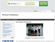 Tablet Screenshot of porvoontaidoseura.yhdistysavain.fi