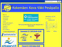 Tablet Screenshot of kkvpesis.yhdistysavain.fi